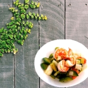 Insalata avocado e gamberetti